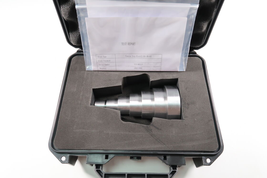 7 Step Pipe Test Block/ Circular Tube Stepped Block, 2.5-30mm 1018 Carbon Steel