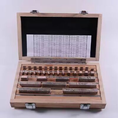 مجموعه بلوک‌های اندازه‌گیری گواهی شده ۳۸ عددی درجه ۰ بلوک‌های لغزشی ۱-۱۰۰ میلی‌متر ساخت Tmteck