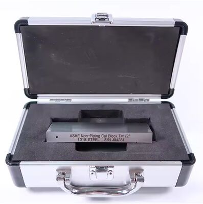 ASME Non-Piping Cal Block T=1/2 Inch ASME TYPE 1018 بلوک کالیبراسیون فولادی برای موج برش UT (1/2 اینچ ضخامت)