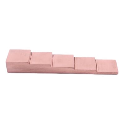 بلوک کالیبراسیون تست اولتراسونیک 5 مرحله ای با ضخامت 2.5-5-7.5-10-12.5 میلی متر آلیاژ مس